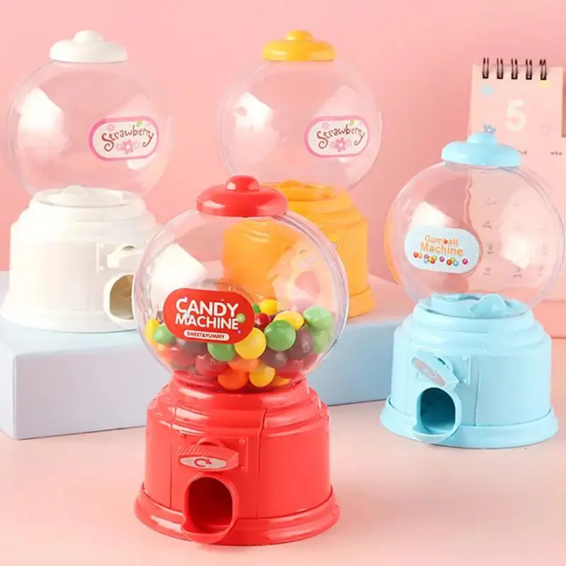 Cute Candy Piggy Bank Mini Sweets Machine Kids Bubble Gift Children Money Box Toys Dispenser Gumball Coin Saving Box Home Decor