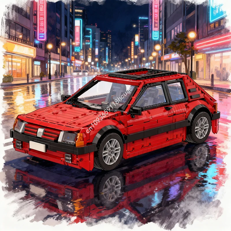 3543 Pezzi MOC PEUGEOT GTI Modello Tecnico Blocchi da Costruzione Architettura Giocattolo Creativo Idea Regalo di Natale Educativo