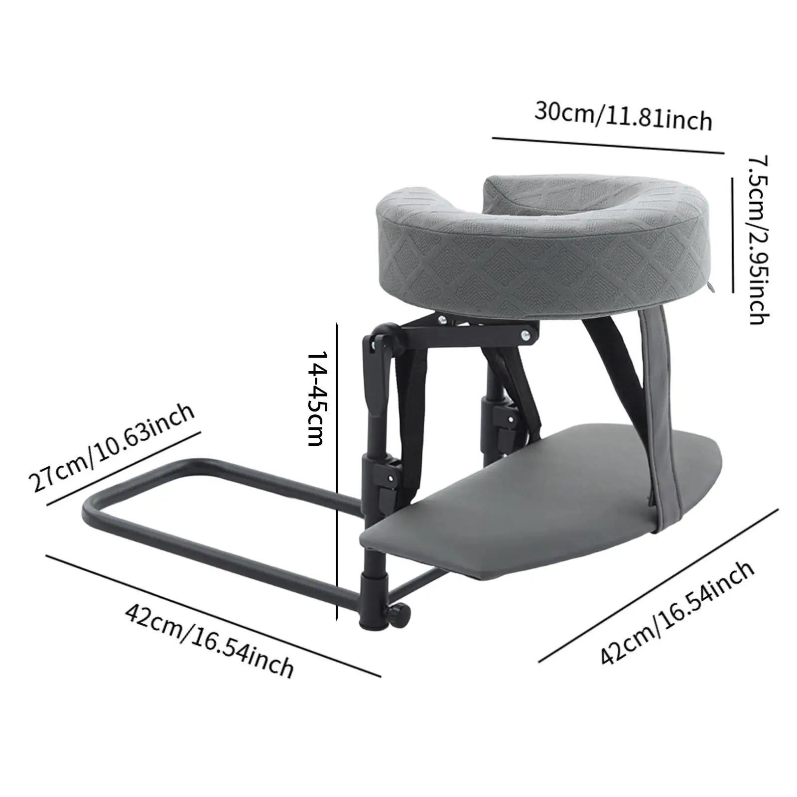 Desktop and Home Mattress Massage Kit Massage Headrest for Bed Adjustable Ergonomic Face Down Pillow