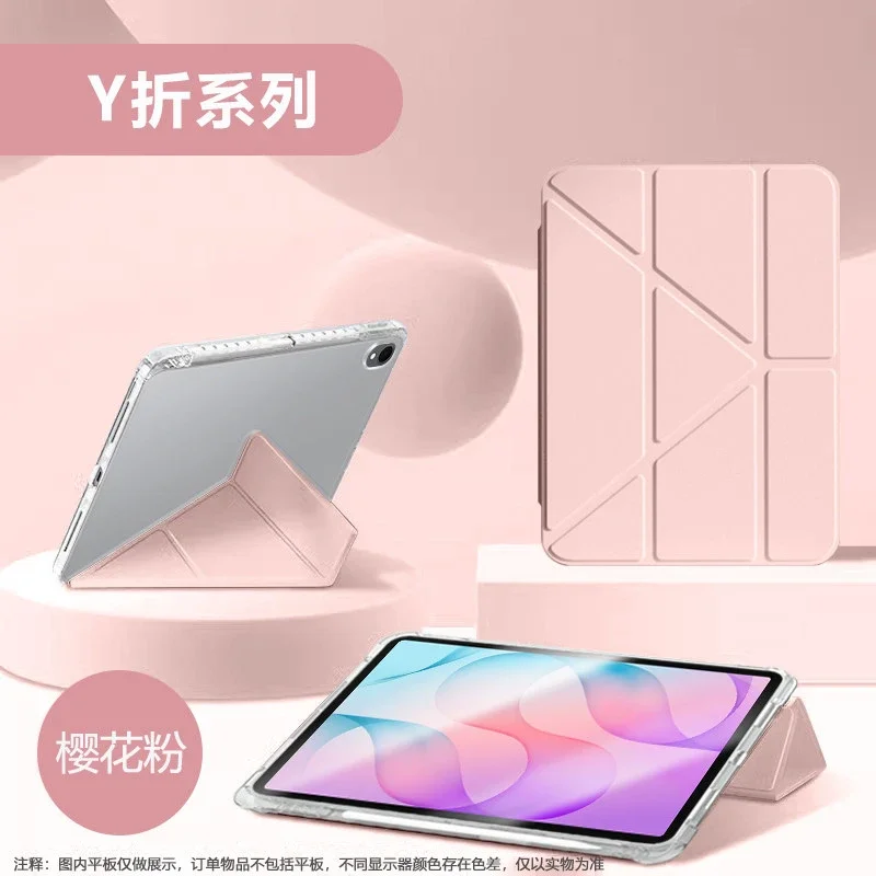 For Samsung Galaxy Tab S12 Plus Case with Pencil Holder Folding Stand TPU Back for Galaxy Tab S12+ 12.6 inch Cover SM-X840 X846B