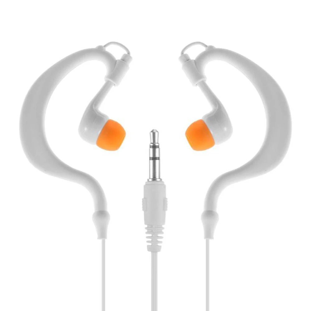 IPX8 Waterproof MP3 Headphone Ear-hook Type 3.5mm Swimming Diving Headset Music Player Earphone
