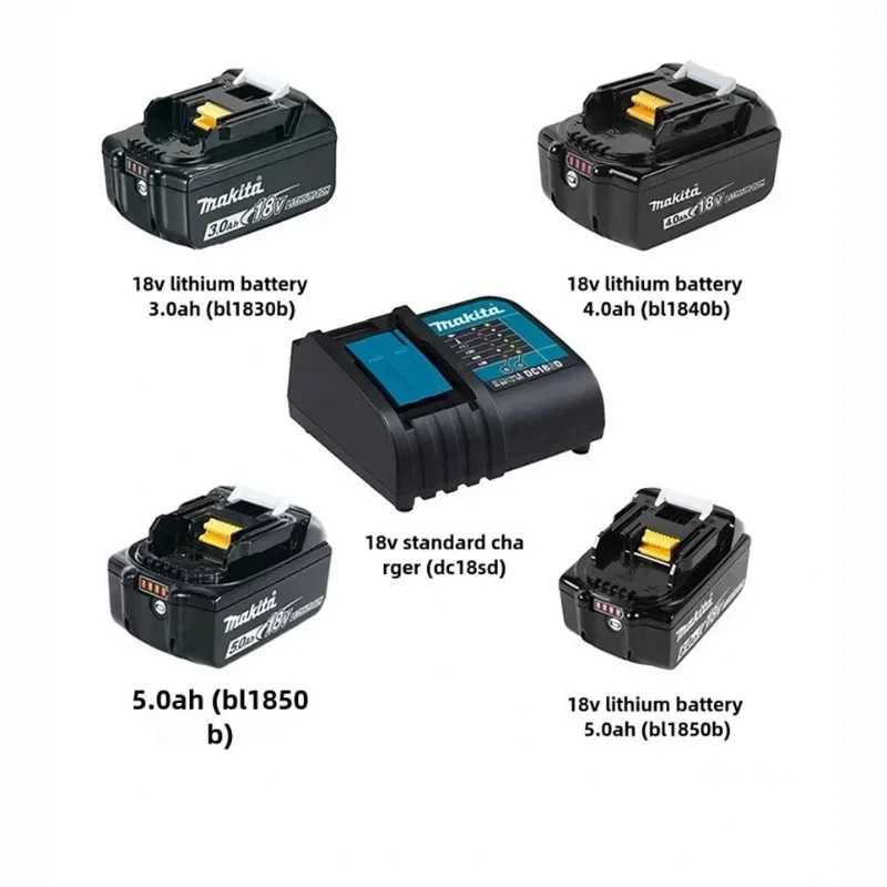 Makita 18V 6.0Ah rechargeable lithium-ion battery, Makita BL1840 BL1830 BL1830B BL1830B BL1850B original power tool battery