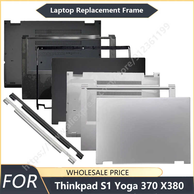 

NEW For Thinkpad S1 Yoga 370 X380 Laptop LCD Back Cover Front Bezel Palmrest Bottom hinges Case
