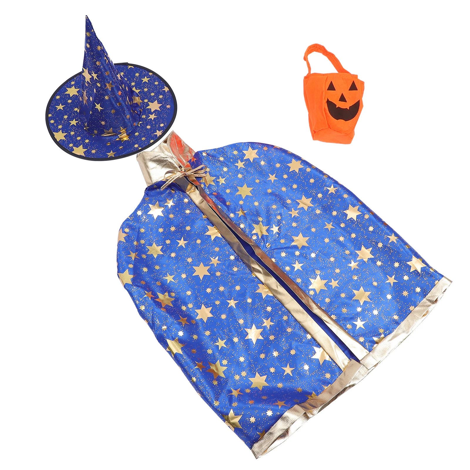 

Witch Costume Halloween for Toddlers Child Costumes Wizard Cape with Hat Cosplay Kids Satin