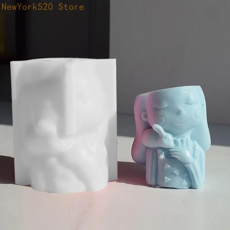 

Baking Mould Supplies 3D Teenager Girl PlanterCupcake Chocolate Baking N84C