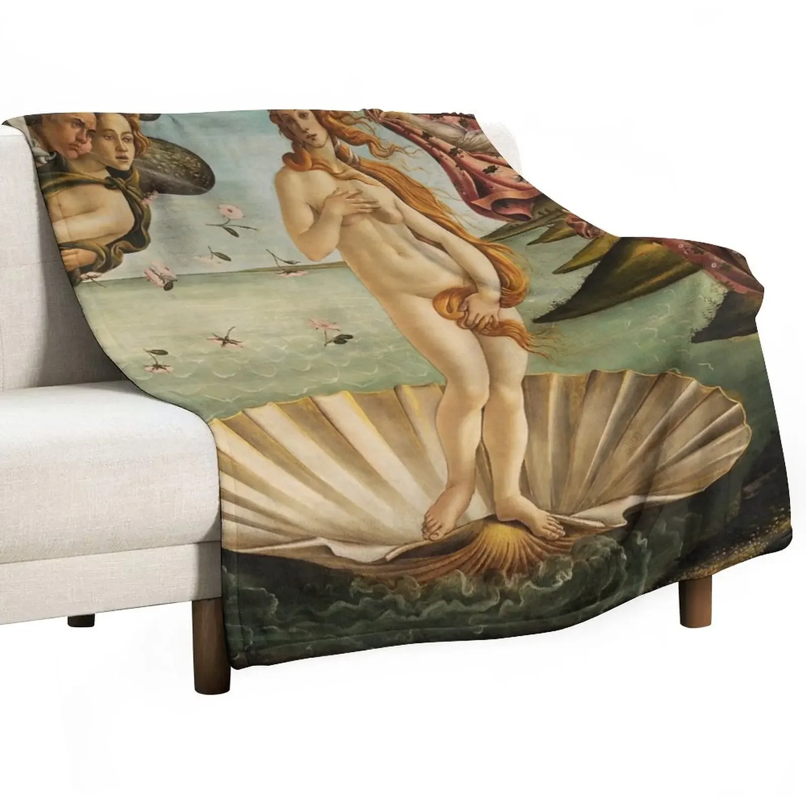 The Birth of Venus Throw Blanket sofa Vintage Blanket Soft Big Blanket