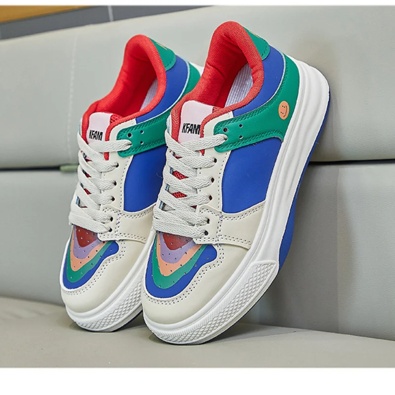 

Hot Sales Mandarin Duck Shoes Burst Rainbow 2024 Autumn New Fashion Network Red Casual Women's Shoes Sneakers Women