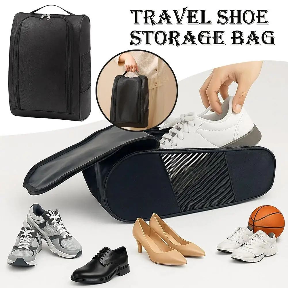 

Portable Golf Shoe Bag Breathable Travel Sports Football Basketball Shoe Storage Bag Lightweight Handbag Men Women Gym