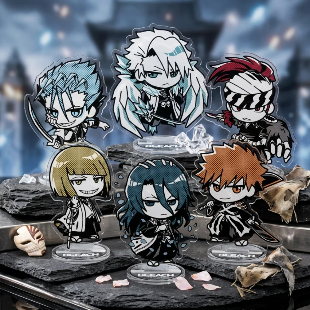 Anime Bleach Acrylic Stand for women and men, Ichigo Kurosaki figure stand keychain, desk decor, collection ornaments