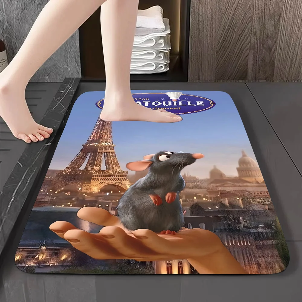 

Cartoon R-Ratatouille-E Floor Mat Graphic Printed Flannel Doormats For Bathroom Kitchen Entrance Carpet Home Decor