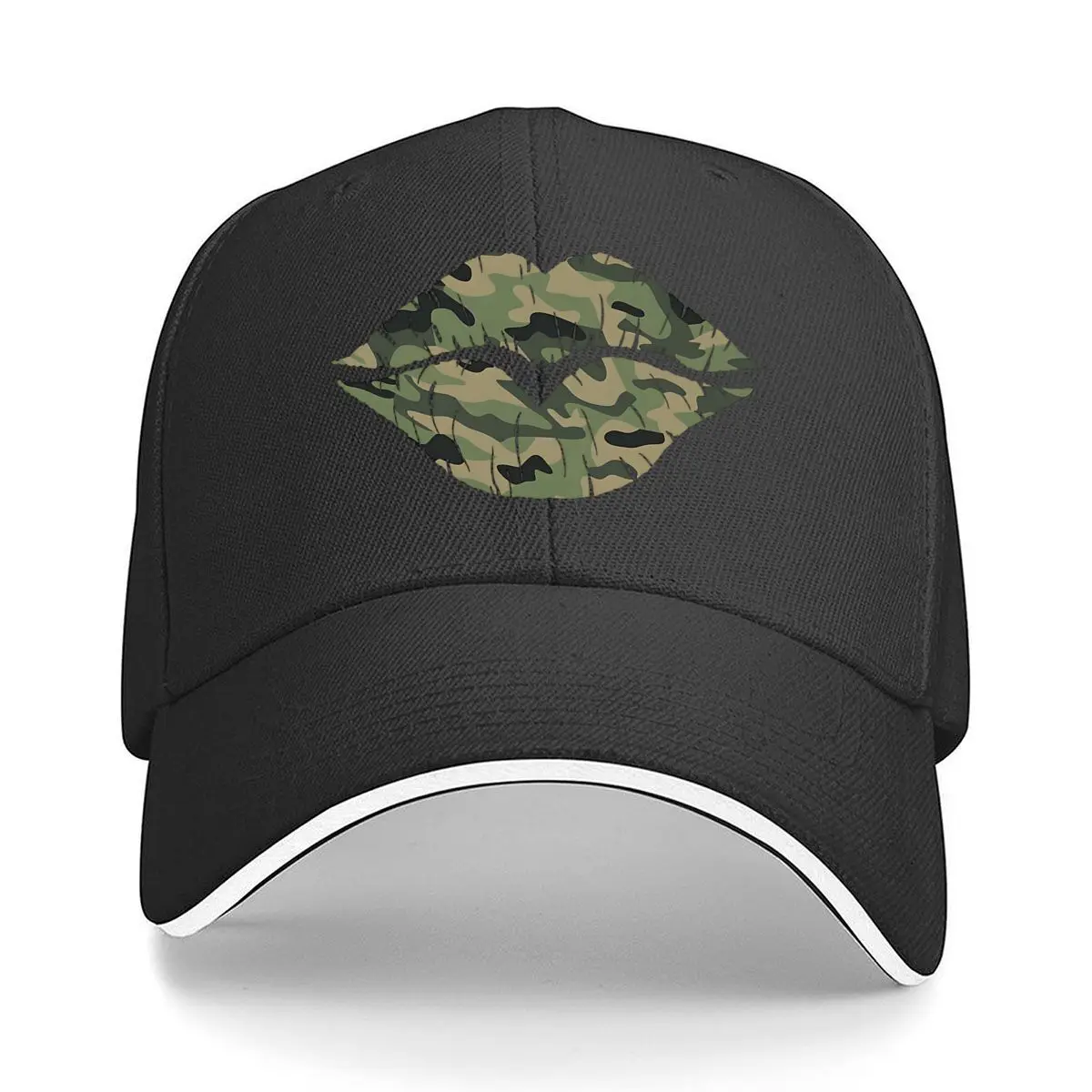 Camo Lip Vinyl Sticker For Decor Sandwich Baseball Cap