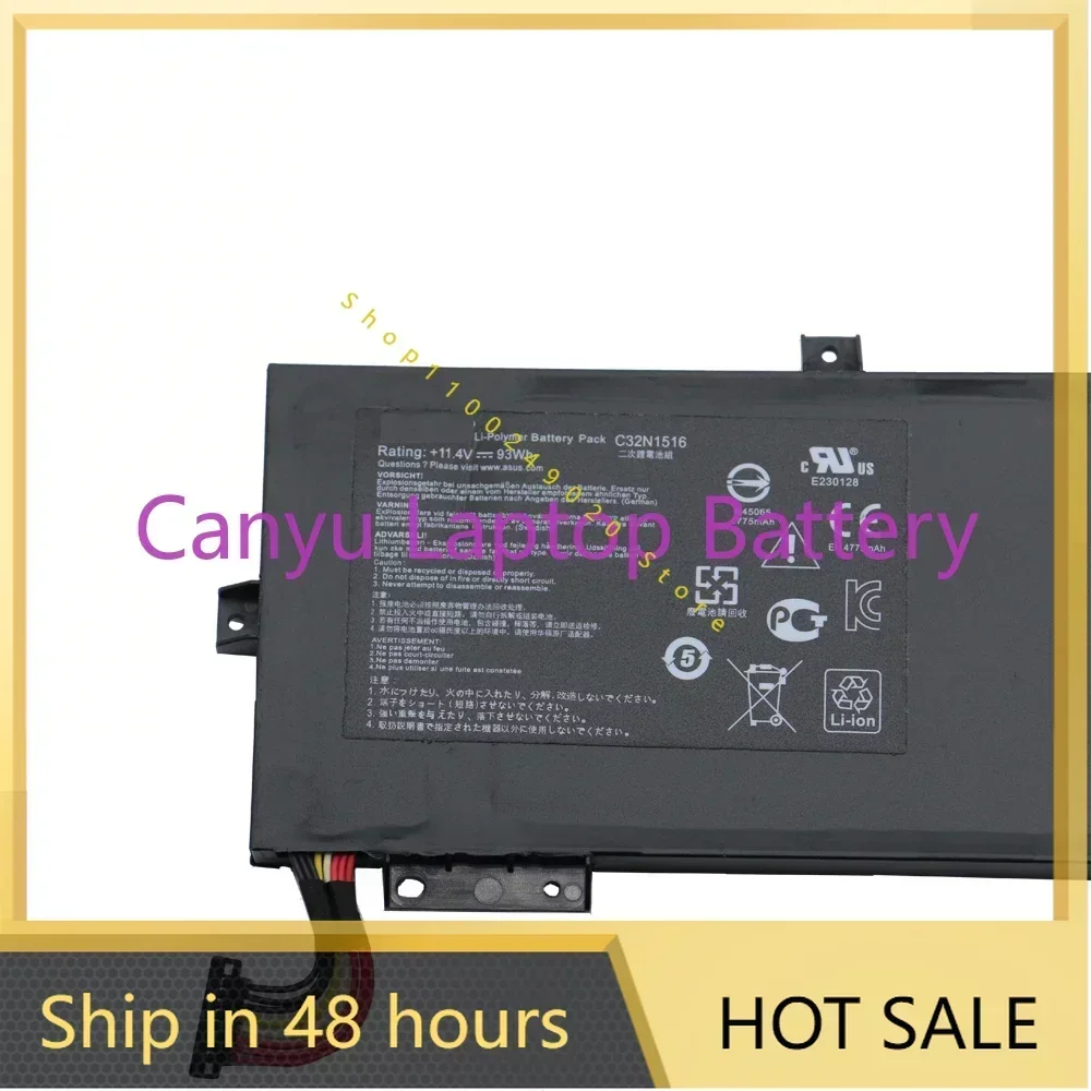 

2024 C32N1516 для ASUS ROG G701VIK G701VI-BA034T GX700V GX700VO6820 GX700 GX700VO 11,4 В 93WH 8150 мАч новый аккумулятор для ноутбука