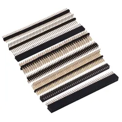 5PCS 1.0/1.27mm Pitch Gold Plated 50P 1x50 2x50Pin Female Male Header Strip Double Single Row Right Angle SMT Straight Connector
