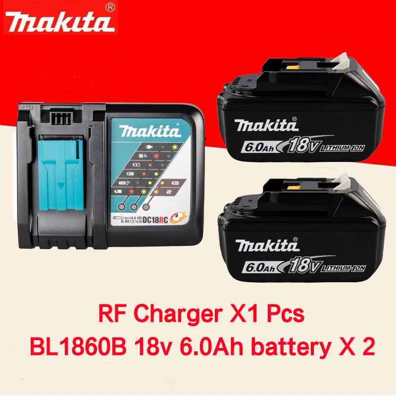 

100% Original Makita 18V 6.0Ah Rechargeable Battery ,For Makita BL1830 BL1830B BL1840 BL1840B BL1850 BL1850B Power Tools Battery