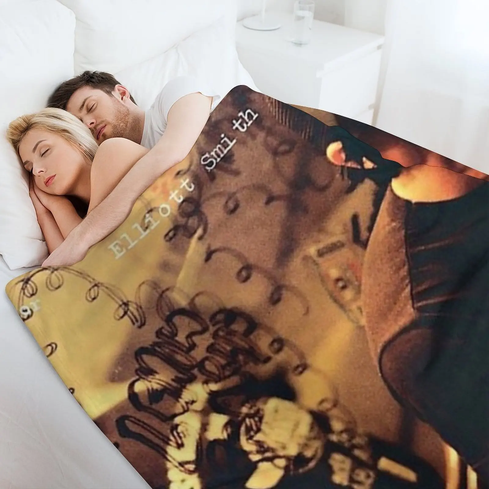 إليوت سميث!! ألبوم رمي بطانية سرير مزخرف كيس النوم تأثيري أنيمي بطانيات الشتاء الدافئة #4