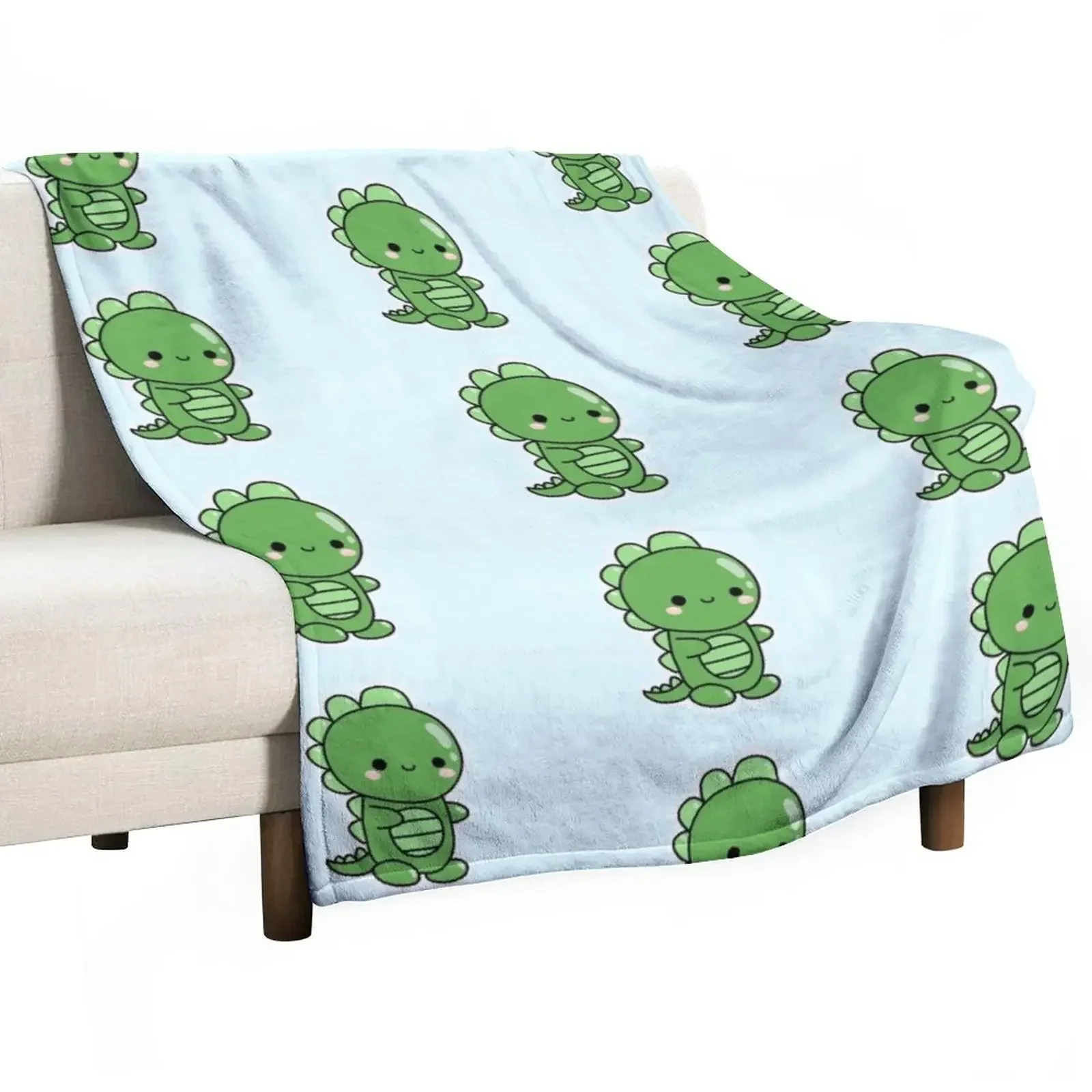 

Cute Kawaii Dinosaur Throw Blanket Hair Furry Moving Blankets