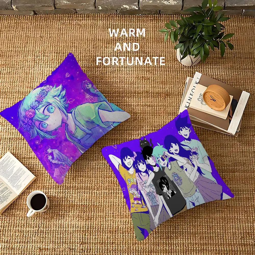 Game OMORI Pillow Anime Pillow Sofa Bed Head Pillow Cover Cushion Cover 45x45 cm Fashion