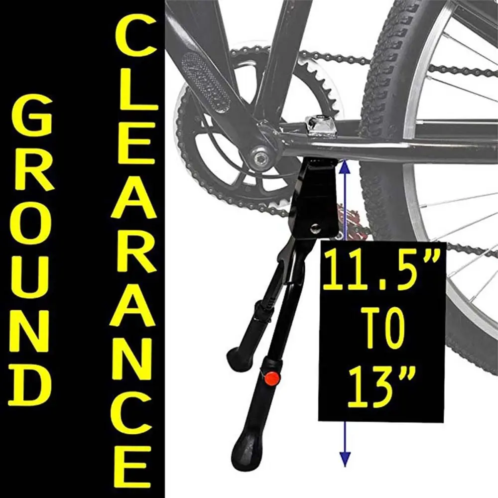 

Duty Adjustable Prop Rear Side Bicycle Stand Double Leg Parking Rack Cycling Accessories Double Kickstand Bicycle Kickstand
