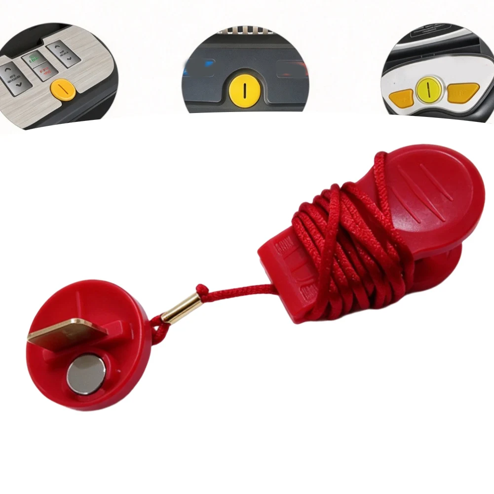 2 Pack Treadmill Safety Key Stop Switch With Round Insert For Running Machine Console Red Magnet 2 Pack Treadmill