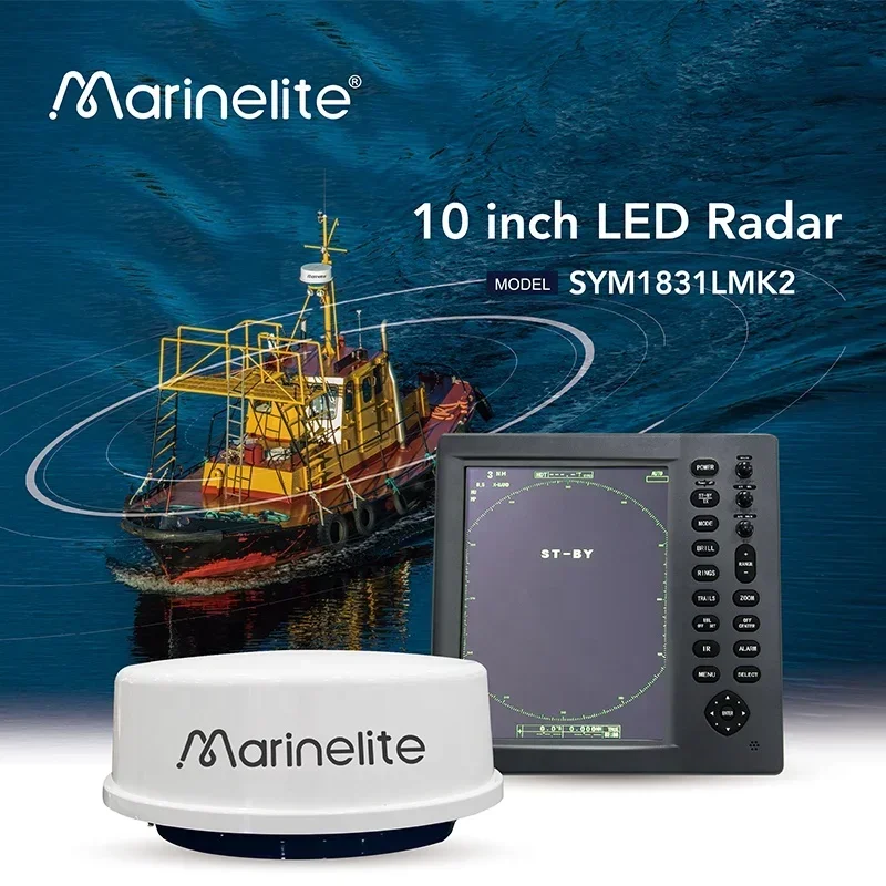 10 lcd maritime boat radar sea radar satellite radars for fishing boats