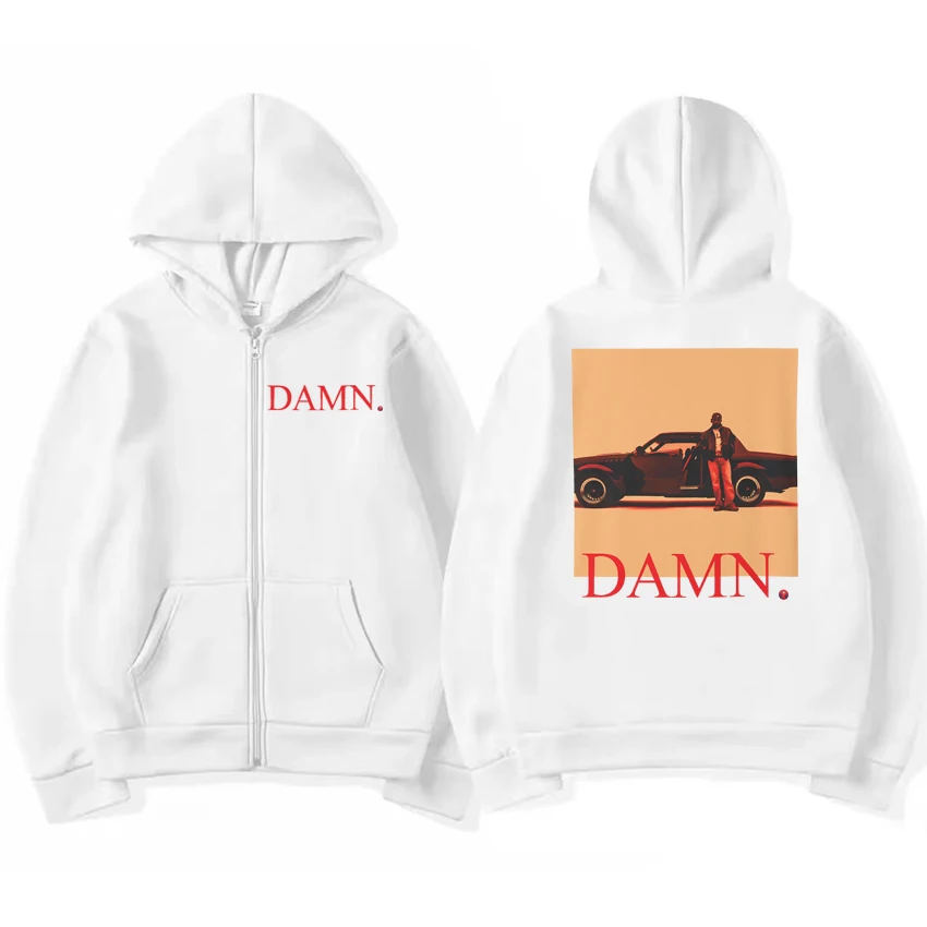 Rapper Kendrick Lamar New hip hop album streetwear 2025 Men women punk Zipper Coat Unisex Fleece Long sleeve Hoodie Sweatshirt
