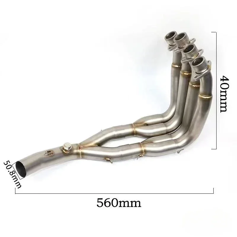 R6 Stainless titanium Middle Pipe Full System Exhaust Link Pipe For Yamaha YZF R6 YZF-R6 2006 2007 2008 2009 2010 11 12 13-2014