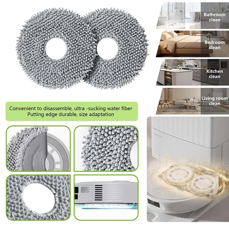 28PCS For Roborock Qrevo Maxv / Qrevo S / Qrevo Pro  Vacuum Accessories   Main Side Brush Filter Mop Pad Dust Bags Parts