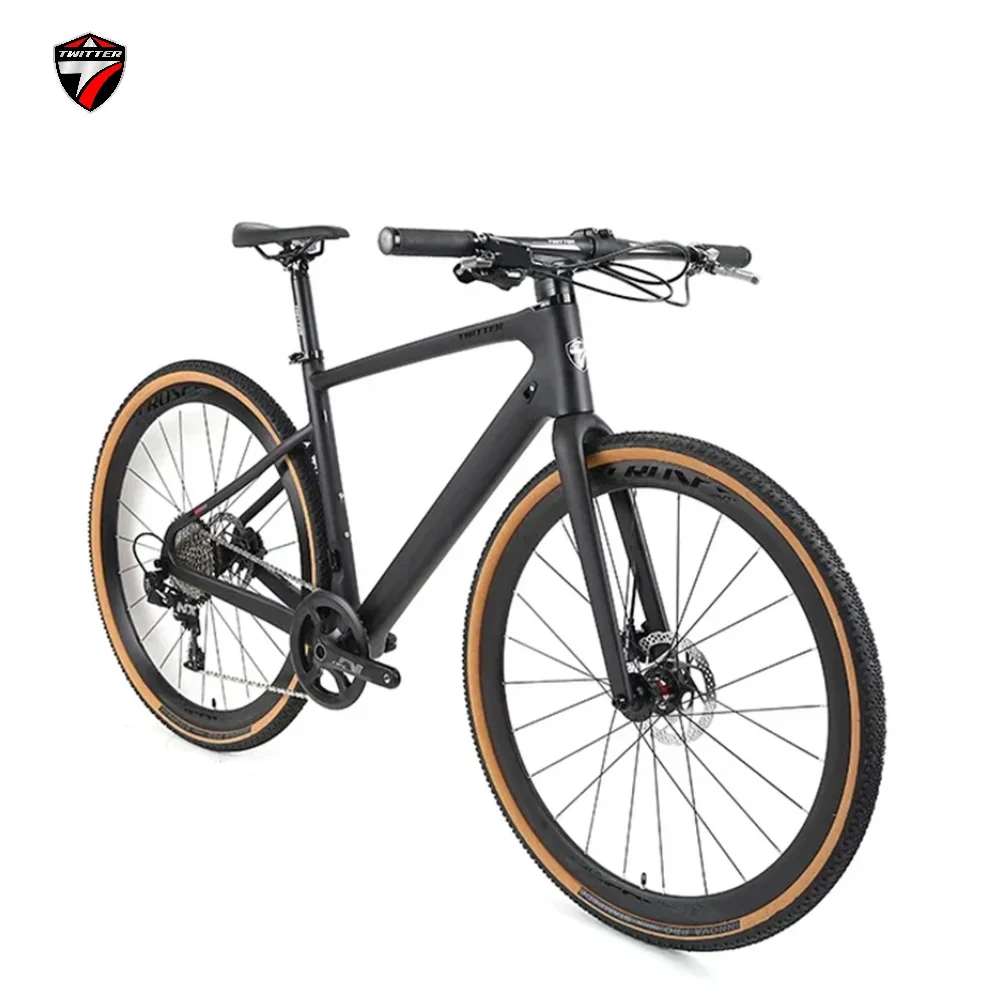 TWITTER GRAVEL V1 NX-11S Hydraulic disc brakes Flat-handlebar carbon fiber road bike велосипеды bicicleta bicycles for adults