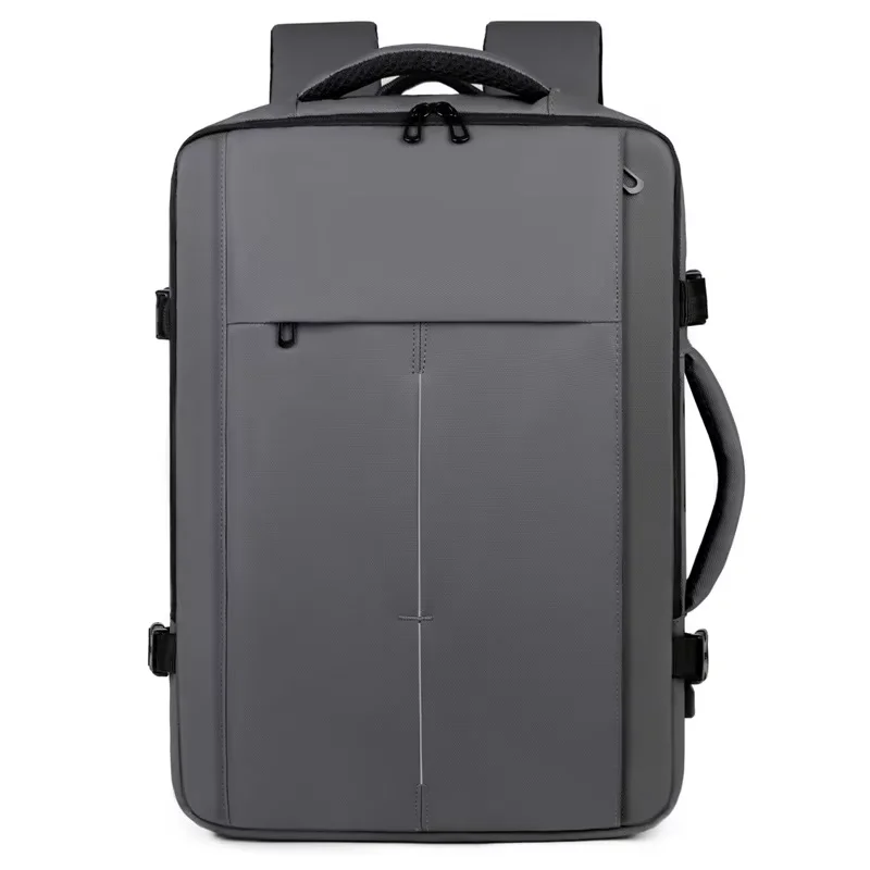 Mochila de viaje clásica para hombre, mochila de negocios, mochila escolar expandible con USB, mochila impermeable para ordenador portátil de gran capacidad, mochila de moda