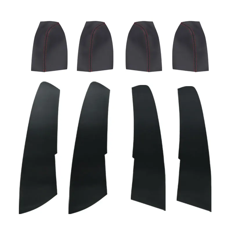 Soft Leather Door Armrest Cover For Subaru Forester 2008 2009 2010 2011 2012 Car-styling Door Armrest Panel Cover Skin Trim