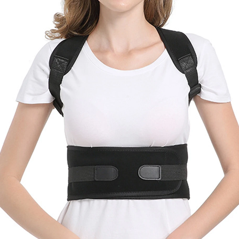 Magnetic Shoulder Scoliosis Orthopedic Back Brace Spine Magnet Support Poor Posture Correction Belt Women Men