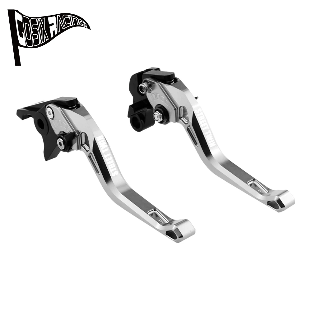 Fit For STREET TWIN (900cc) 2016-2022 STREETTWIN 2017 Motorcycle CNC Accessories Short Brake Clutch Levers Adjustable Handle Set