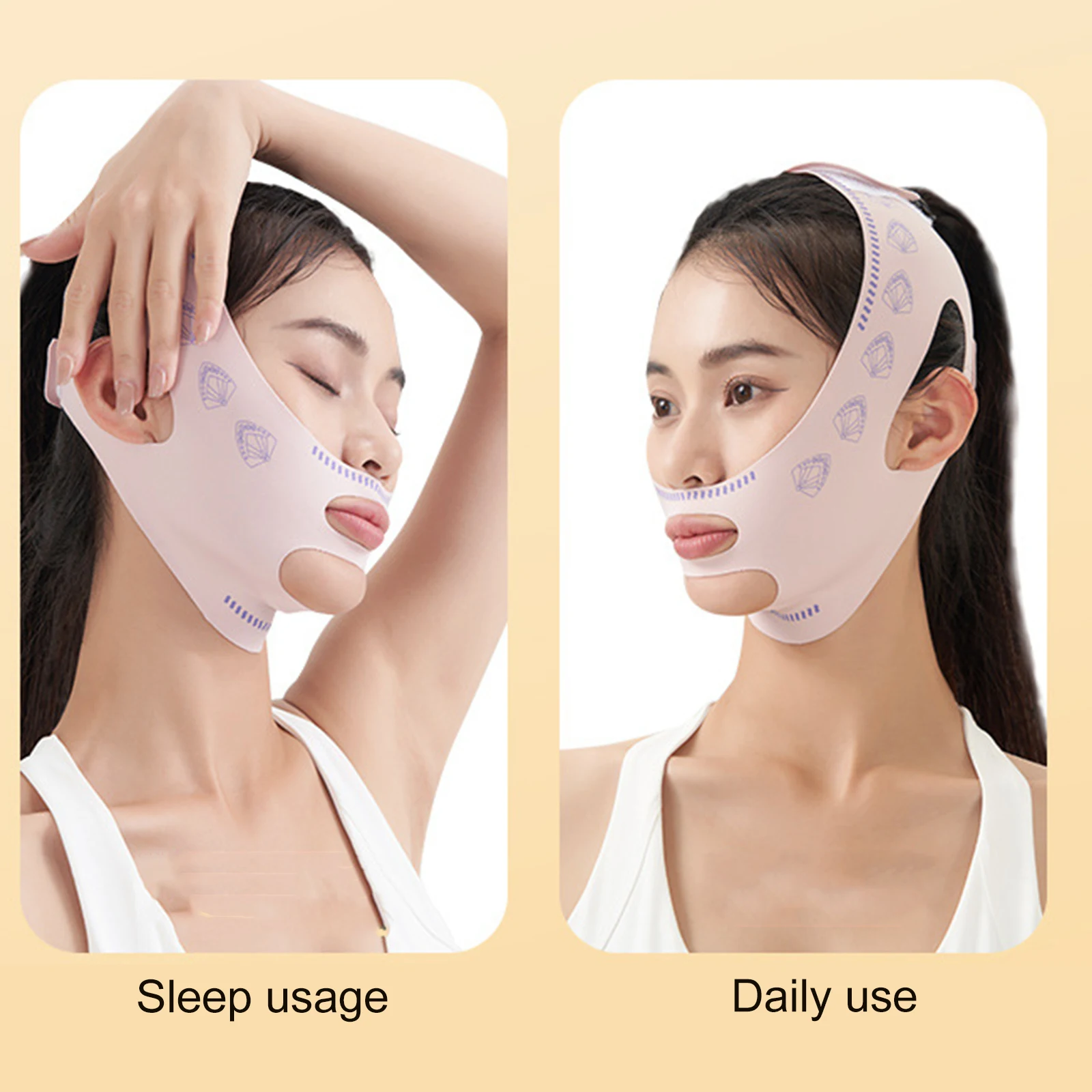 Breathable V Face Band Cheek Lift Up Face Thin Mask Reduce Double Chin V-Line Shaping Bandage Anti Wrinkle Face Bandage