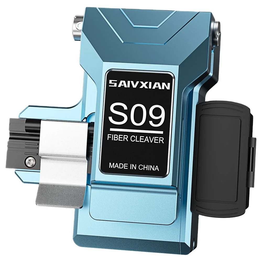 SAIVXIAN S09 One-Step Fully Automatic Optical Fiber Fusion Splicer High Precision Cutting Knife Tool for FTTH WiFi Networks