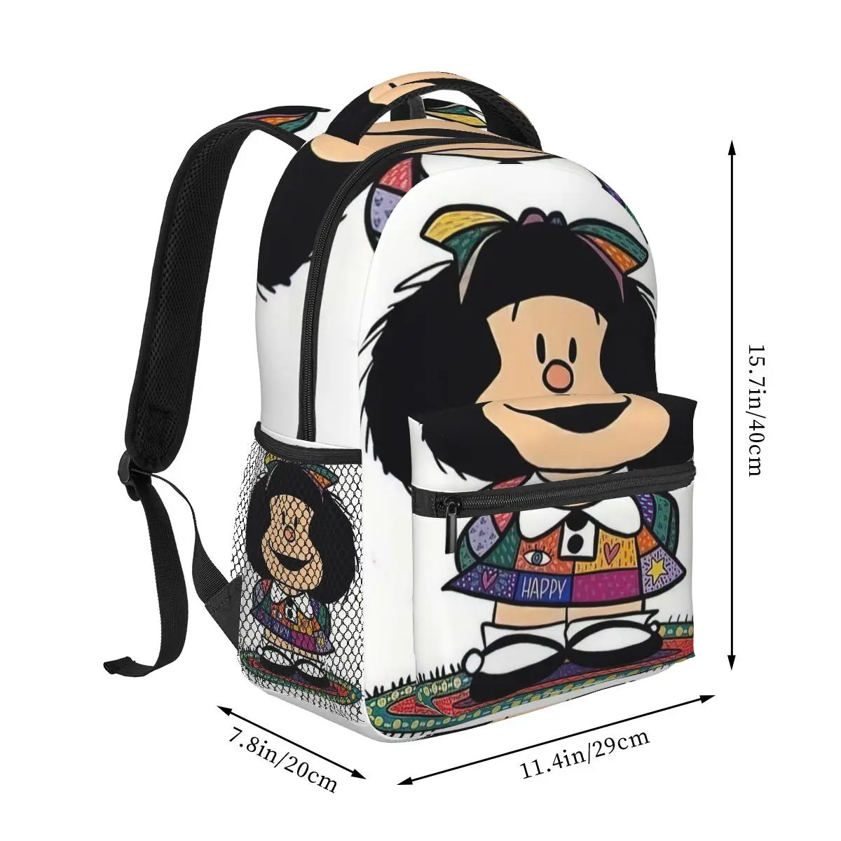 Mafalda Backpack for Girls Boys Travel RucksackBackpacks for Teenage school bag