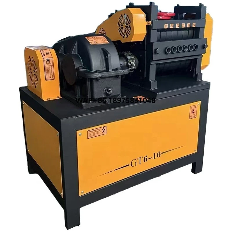 Numerical control scrap bar recovery straightening cutting machine with 7.5 kW motor for 4-12 mm diameter steel bars