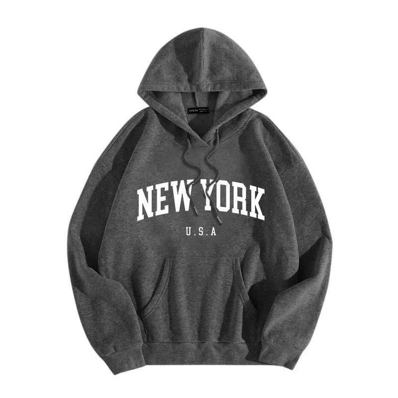 Newyork Women's Hoodie Letter Loose Fashion Hoodie Gothic Style Women's Hoodie K Pop Clothes