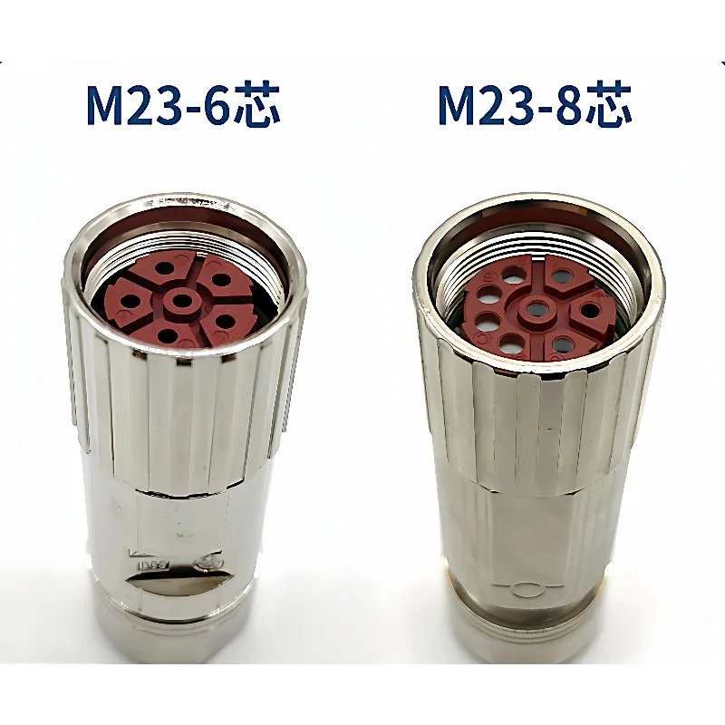 Domestic M23 connector compatible with S120 servo motor power cord 6-core 8-core connector 0LU00