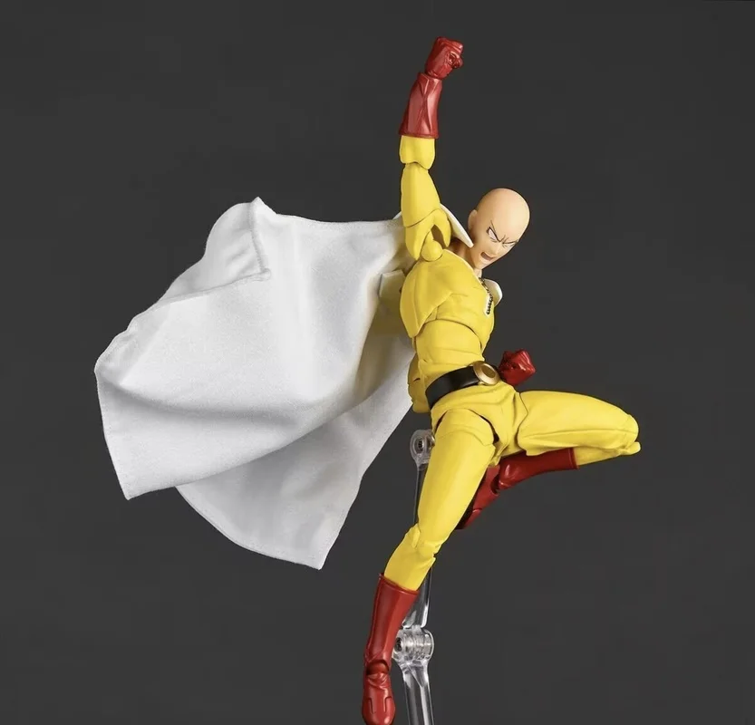 متوفر في المخزون One Punch Man Saitama مذهلة Yamaguchi Revoltech Saitama أنيمي عمل جمع أرقام نموذج اللعب هدايا عيد الميلاد