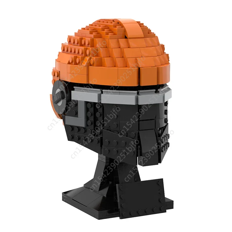 Moc Space Wars Battle Buste Helm Klassieke Filmblokken Geassembleerd Model Personage Helm Gekloonde Buste Helm Speelgoed Geschenken