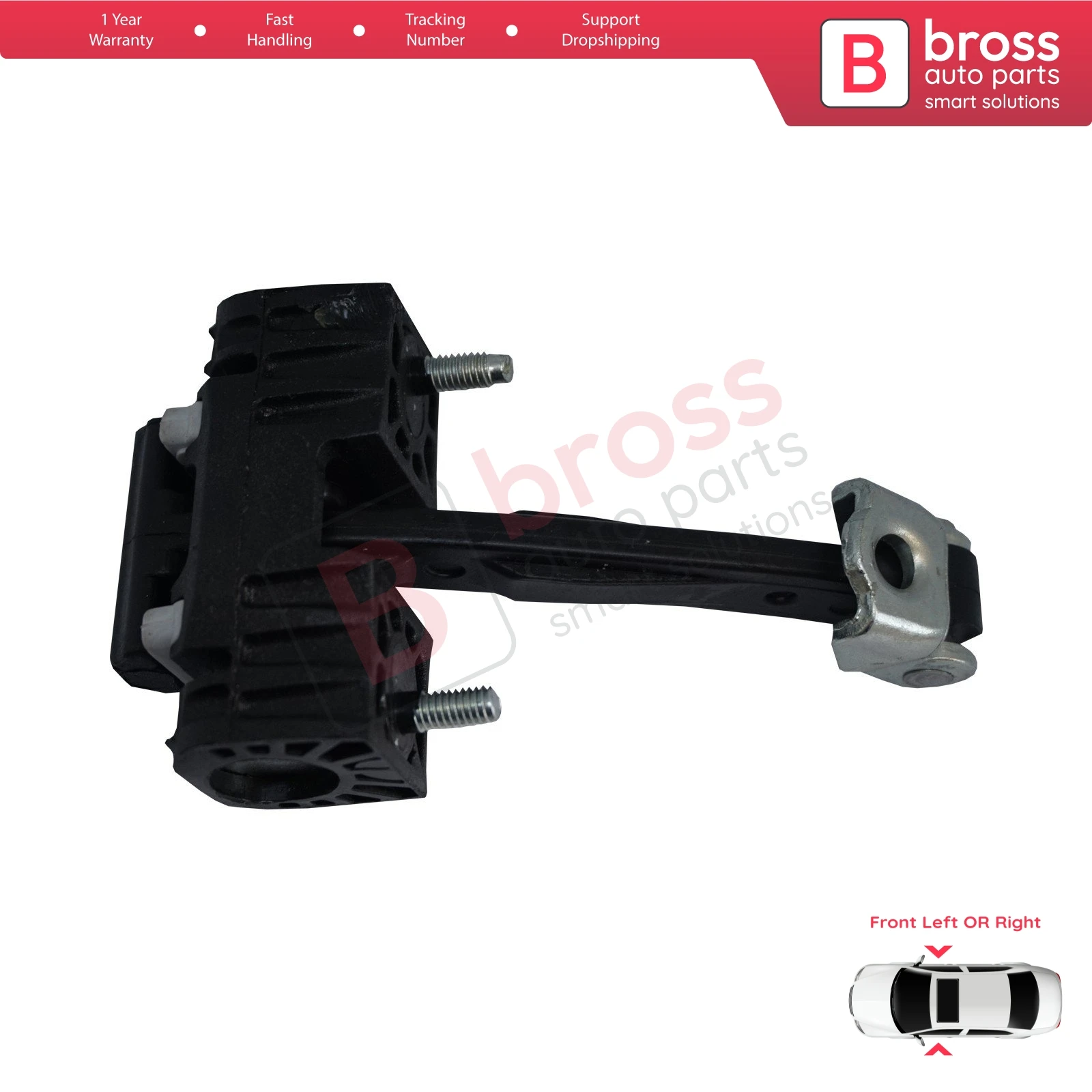 

BDP759 Front Left OR Right Door Catch Hinge Brake Stop Check Strap Limiter 9181J0 for Peugeot 407 6E 6D 2004-2011 Saloon SW