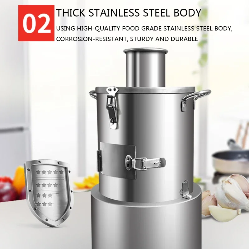 آلة تقشير الثوم الصغيرة آلة تقشير الثوم الأوتوماتيكية 220 فولت/200 واط آلة تقشير الثوم الكهربائية