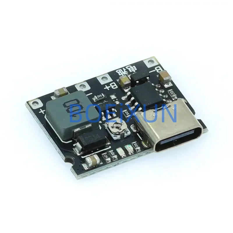 Type-C USB 3.7V 4.2V 1A 5W Lithium Li-ion 18650 Battery Charger Board DC-DC Step Up Boost Module TP4056 DIY Kit Parts