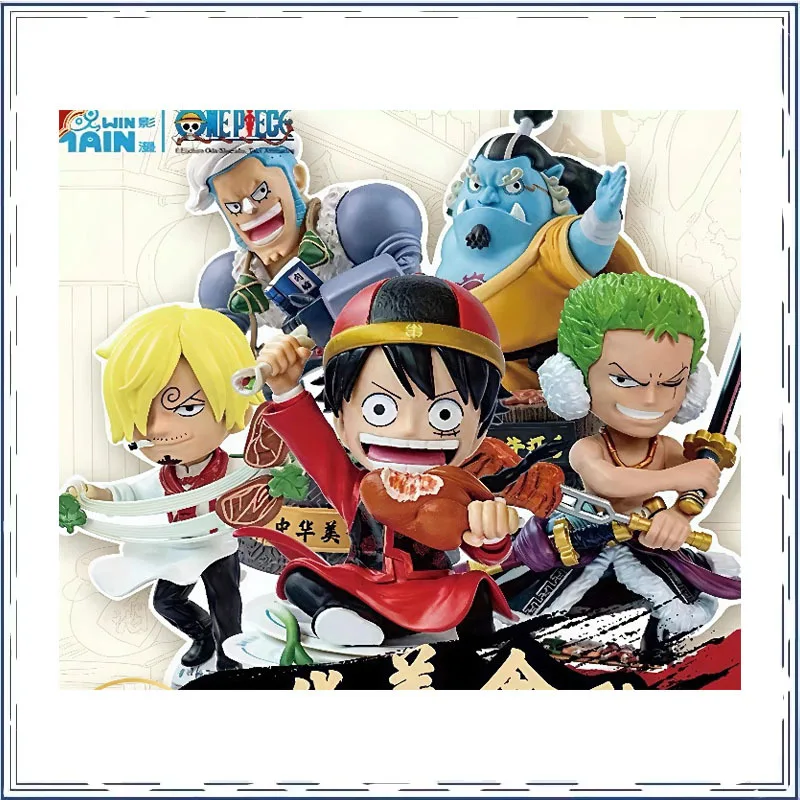 ONE PIECE Blind Box Nami Monkey D. Luffy Serie Calle de Comida China Figura Decorativa Regalo para Vehículo Modelo Coleccionable Juguete