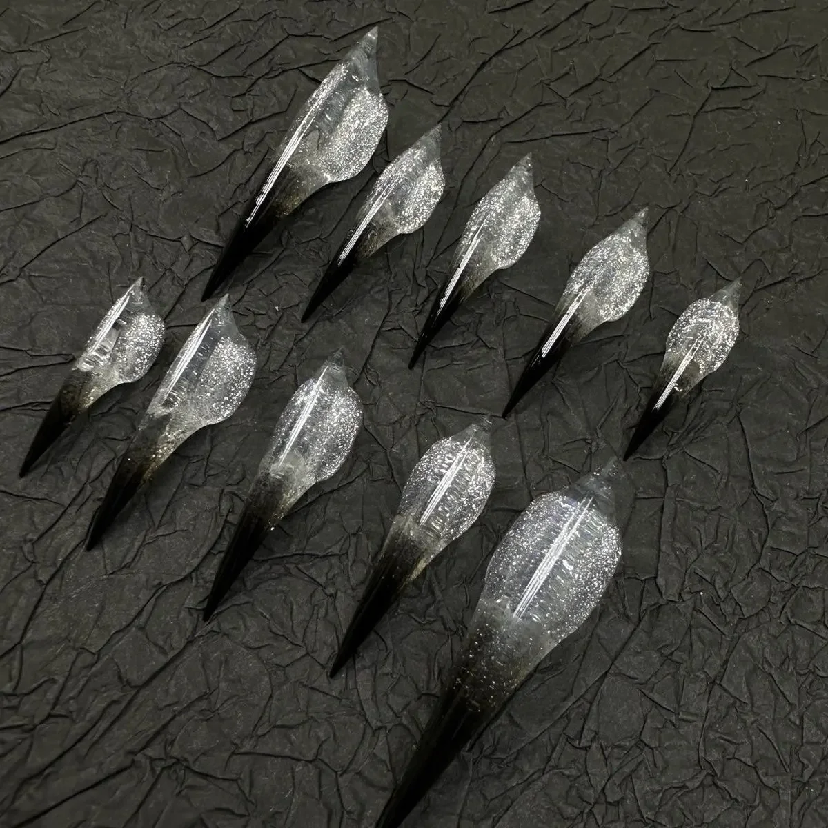 Handmade 10PCS Red Long Dragon Beast Claw Press On Nails Custom Nail Tip Eagle Shape Claws Fake Nail With Glue Thick False Nail
