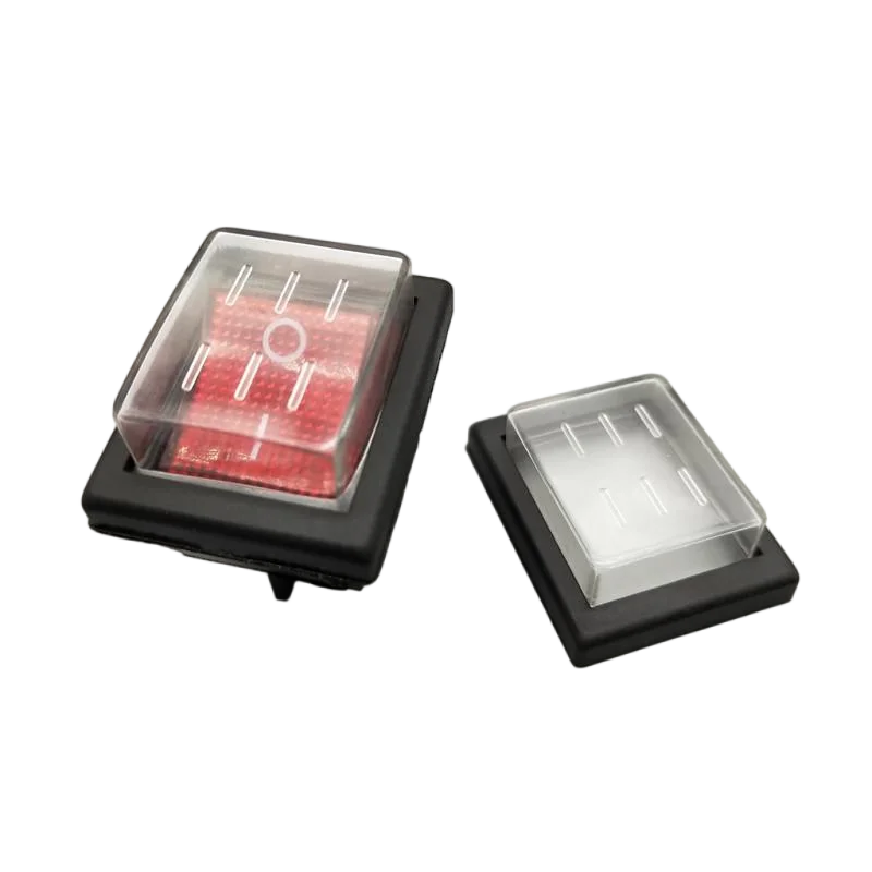 KCD4 ON-OFF 16A 250VAC/20A 125VAC Botão Vermelho Interruptor Rocker Light Interruptor de Alimentação Rocker de 4 Pinos