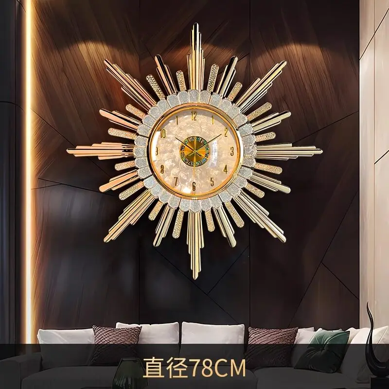 

Light luxury atmosphere, solar hour clock wall hanging creative high-end home