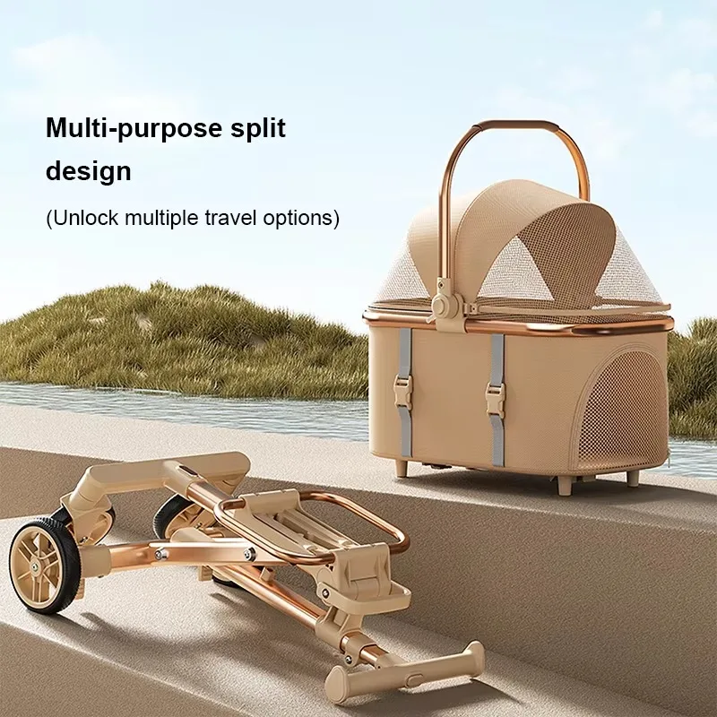 Wholesale Pet Strollers Lightweight and Foldable Small Outdoor Pet Strollers for Dogs and Cats