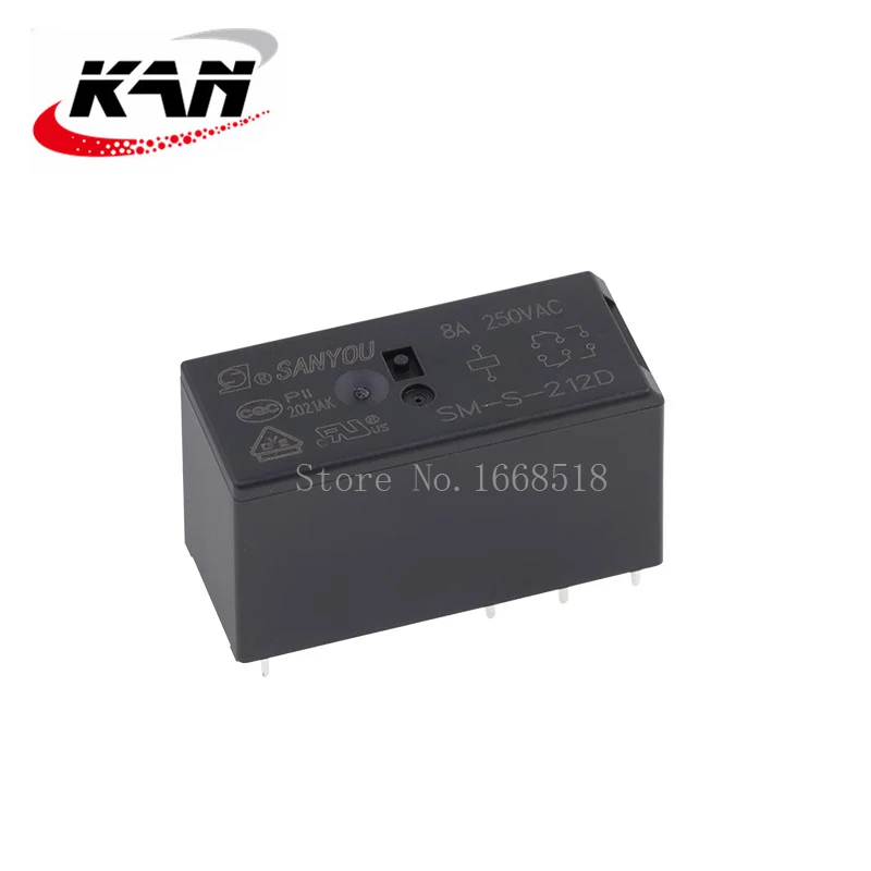Imagem -03 - Relé Sm-s212d 12vdc 8a 250vac 8pin Original Novo 50 Pcs