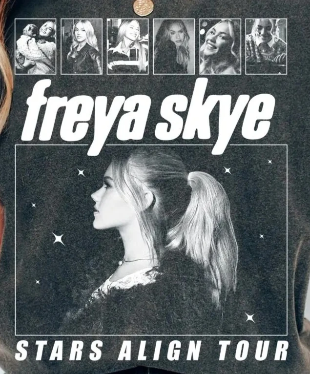 Freya Skye Stars Align Tour T-shirt, Freya Skye Concert T-shirt    Casual Fashion Spring/Summer New Couple T-shirt